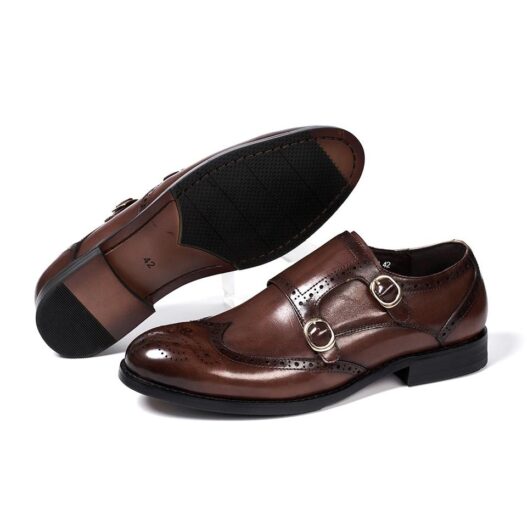 Classic Double Monk Loafer-Brown