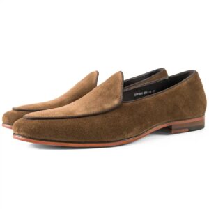 Brown Suede Leather loafers