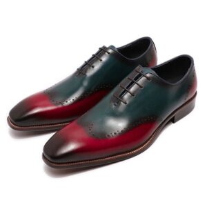 Handpainted Classic Oxford Leather Lace Up - Mutli Colour