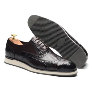 Crocodile pattern longwing full brogue