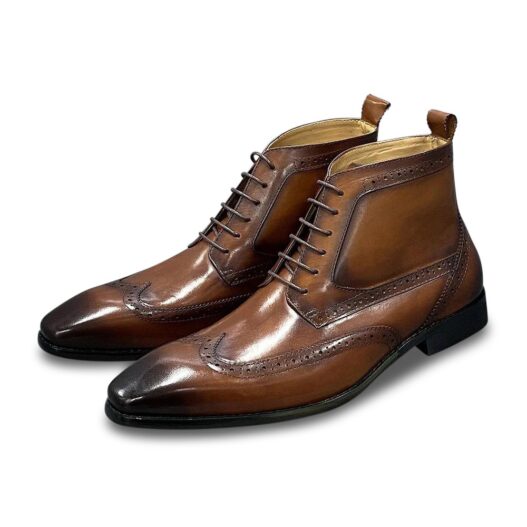 Tan Oxfords Ankle boots