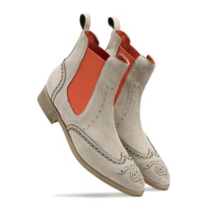 Split suede Oxford boot