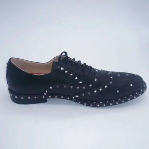 Black Studded Oxfords