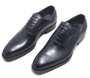 Carved brogue leather