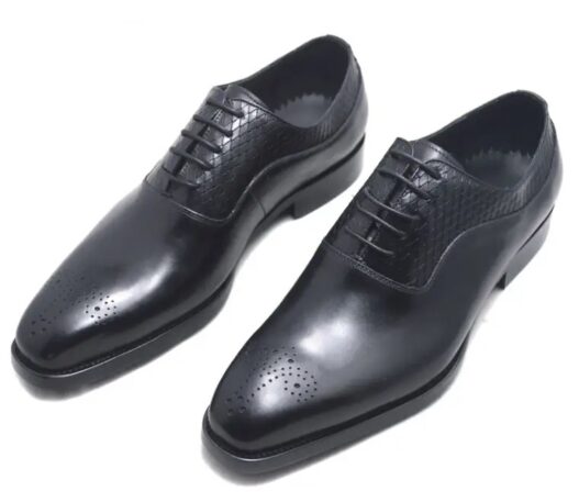 Carved brogue leather