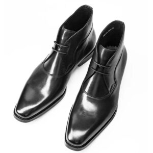 Black half boot