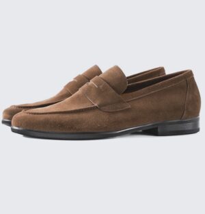 Soft Leather suede brown loafer
