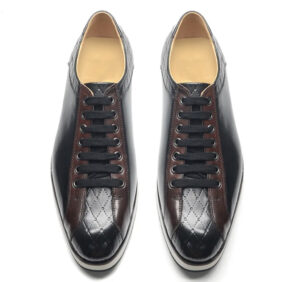 Black/Brown Leather sneakers