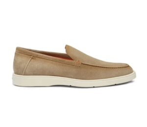 Casual suede loafers (nude)