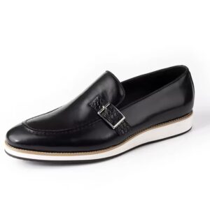 Side buckle casual loafer