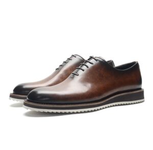 Two toned full brogue brown