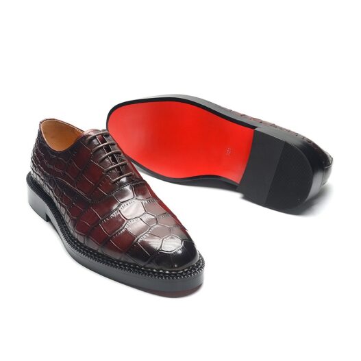 Rich burgundy Blake-Stitched sole