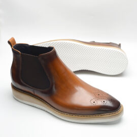 Two toned Tan Chelsea casual boot