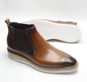 Two toned Tan Chelsea casual boot