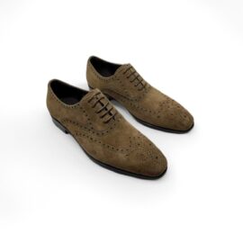 Leather/Suede Tan oxfords