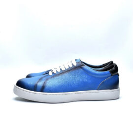 Skyblue leather sneakers