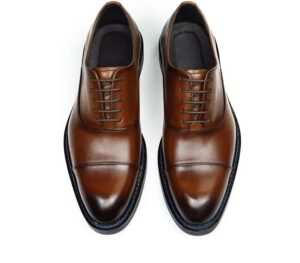Captoe blue stitched
