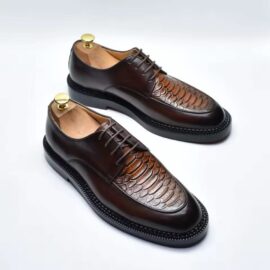 Mix of leather derby