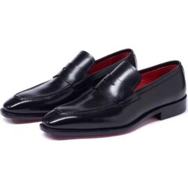 Black/Brown penny loafers