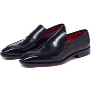 Black/Brown penny loafers
