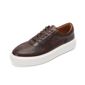 Home Lowcut leather sneakers