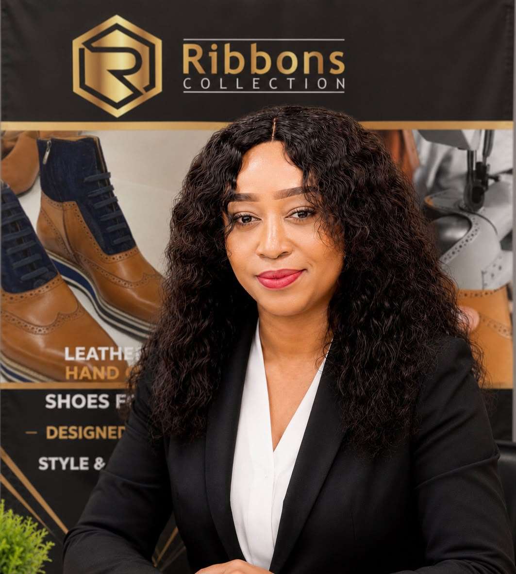 Lerato Makhisa, founder of Ribbons Collection, maker of handmade leather shoes in South Africa