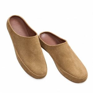 Retro suede slippers